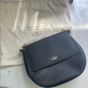 Kate Spade New York Cameron Street Black Crossbody Bag with Saddle Shape